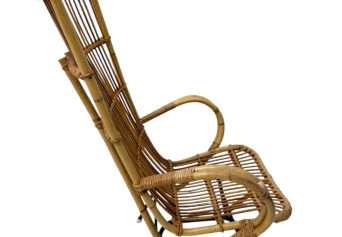 Mid-Century Modern Italian High Back Armchair, 1960s